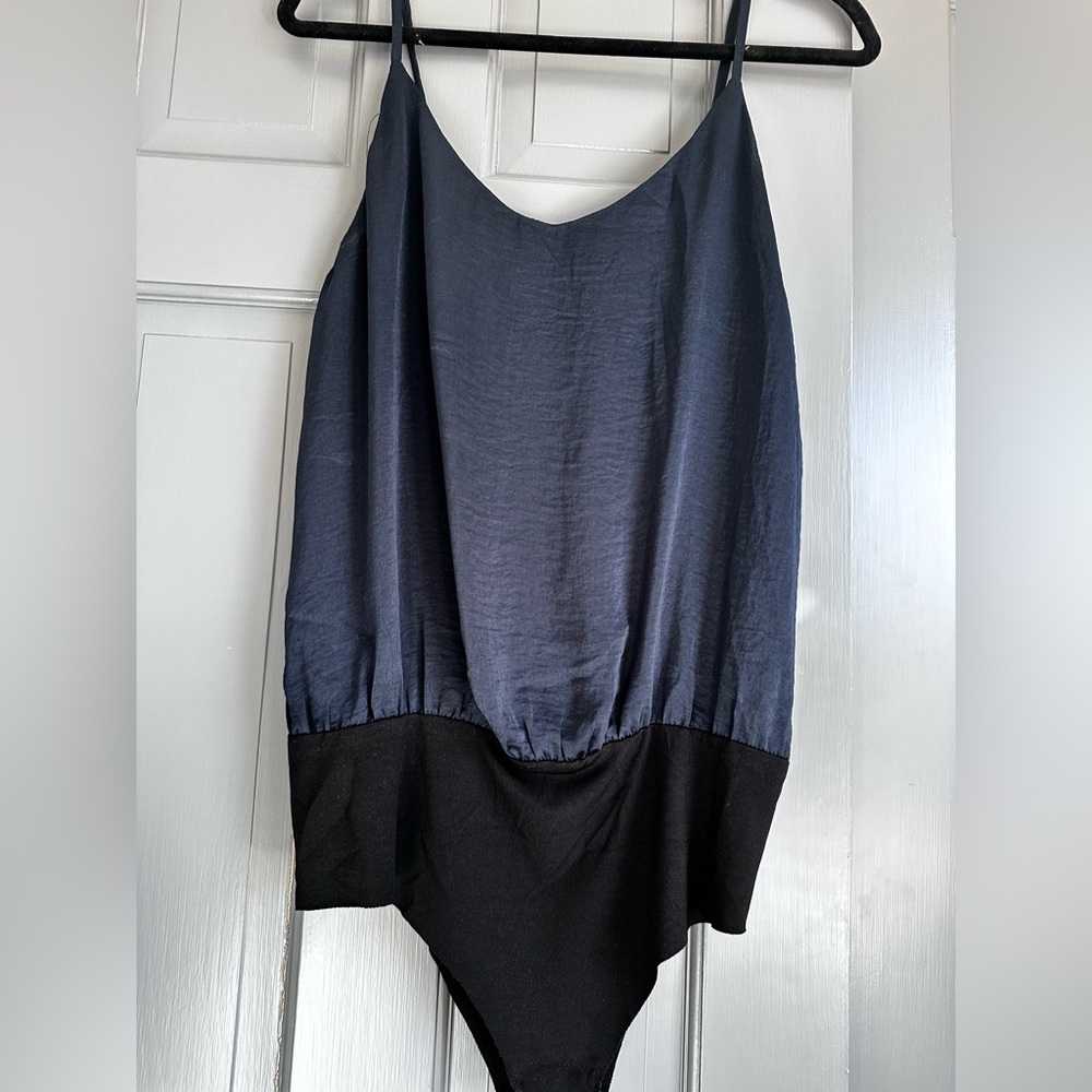 Anthropologie - Escape by Blu Pepper Women's Blue and Black Bodysuit